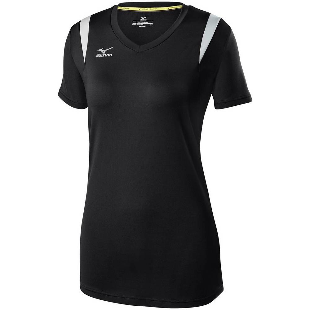 Mizuno Balboa 5.0 Long Sleeve - Bayan Forma - Siyah/Gümüş Türkiye (UJMNWF-048)